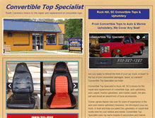 Tablet Screenshot of convertibletopspecialistrockhill.com